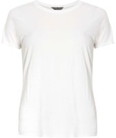 Dorothy Perkins Womens Petites White Ovoid T-Shirt- White