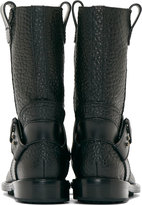 Thumbnail for your product : Jimmy Choo Black Pebbled Leather Biker Boots