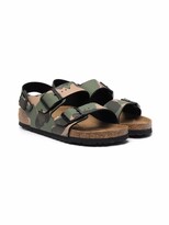 Thumbnail for your product : Birkenstock Kids TEEN Arizona camouflage-print sandals