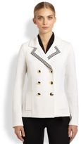 Thumbnail for your product : St. John Double-Breasted Milano Knit Coat