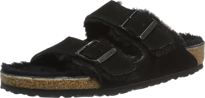 Birkenstock Arizona Faux Fur Black Suede 6 US Womens / 4 US Mens -  ShopStyle Sandals