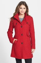 Thumbnail for your product : Ellen Tracy Single Breasted Bouclé Coat (Online Only)