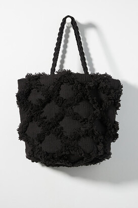 Anthropologie Textured Trellis Tote Bag By in Black - ShopStyle