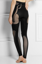 Thumbnail for your product : McQ Stretch and mesh leggings
