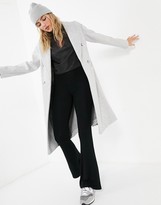 Thumbnail for your product : Topshop coat in grey marl