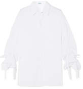 KENZO - Ruched Cotton-poplin Shirt - White