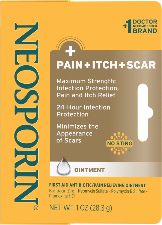 Neosporin Pain, Itch, Scar Antibiotic First Aid Ointment, 1 oz