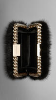 Thumbnail for your product : Burberry Chain-Detail Mink Box Clutch
