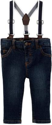 Joe Fresh Suspender Denim Pants (Baby Boys)