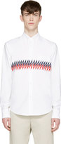 Thumbnail for your product : Band Of Outsiders White Zig-Zag Shirt