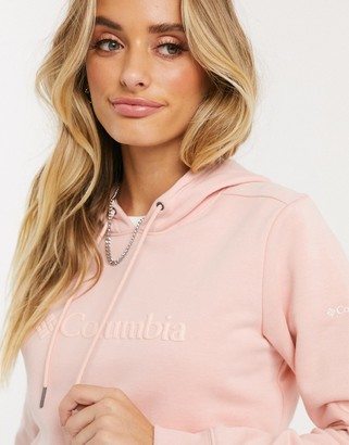 Columbia Logo hoodie in peach