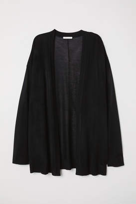 H&M Fine-knit Cardigan - Black