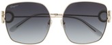Thumbnail for your product : Ferragamo SF243SR oversize-frame sunglasses