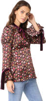 Thumbnail for your product : Anna Sui Rosebuds Charmeuse Blouse