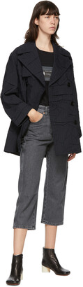 MM6 MAISON MARGIELA Black Cropped Utilitarian Jeans