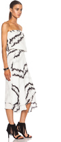 Thumbnail for your product : Haute Hippie Strapless Silk Ruffle Dress