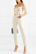 Thumbnail for your product : Brock Collection Wright Cropped High-rise Straight-leg Jeans - White