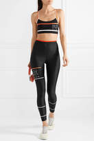 Thumbnail for your product : P.E Nation The Glory Printed Stretch Leggings - Black