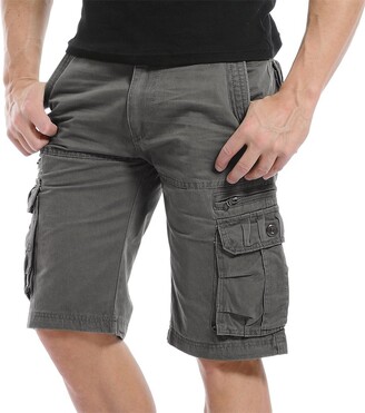 Sunshey Cotton Casual Mens Cargo Shorts Pants Summer Fashion Sports Beach Travel Pockets Shorts (38