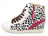 Thumbnail for your product : Charlotte Russe Printed Hi-Top Wedge Sneaker