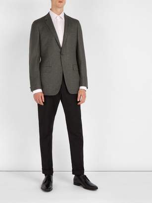 Kilgour Single Breasted Wool And Cashmere Blend Blazer - Mens - Grey