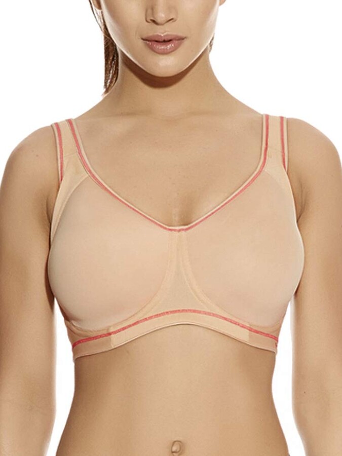 Natural Gcds Sylvia Mesh Sports Bra in Nude Womens Clothing Lingerie Bras 