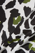 Thumbnail for your product : MSGM Animal-Print Silk-Crepe Shirt