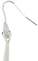 Thumbnail for your product : Nobrand Crystal pavé plume drop earrings
