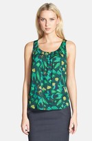 Thumbnail for your product : Classiques Entier Ruched Neck Stretch Silk Top