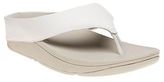 Thumbnail for your product : FitFlop New Womens White Ringer Toe-Post Leather Sandals Flip Flops