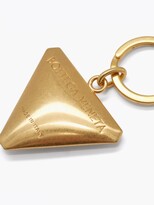 Thumbnail for your product : Bottega Veneta Logo-engraved Triangle Key Ring - Gold