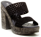 Thumbnail for your product : Italian Shoemakers Perforated Platform Sandal