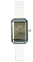Thumbnail for your product : Oasis White Leather Rectangle Face Watch