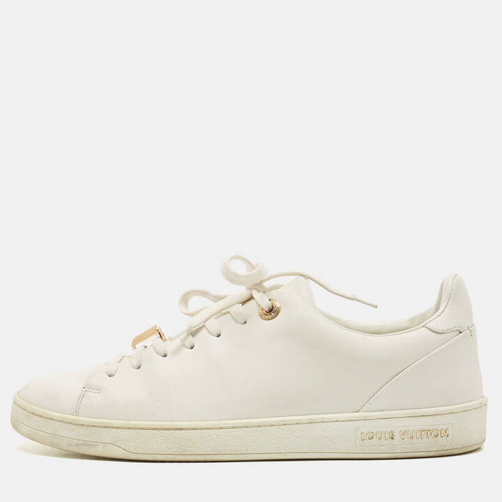 Louis Vuitton White Leather and Monogram Mesh Stellar Mules Sneakers Size  38 Louis Vuitton