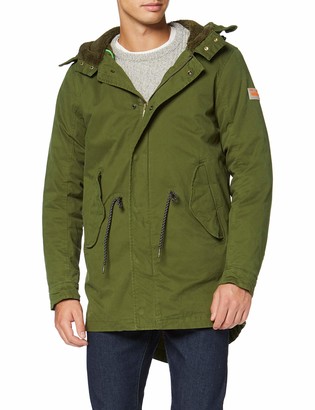 Scotch & Soda Men's Classic Hooded Parka with Teddy and Mesh Lining Jacket  - ShopStyle Outerwear