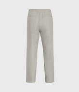 Thumbnail for your product : AllSaints Luckett Linen Blend Cropped Slim Trousers