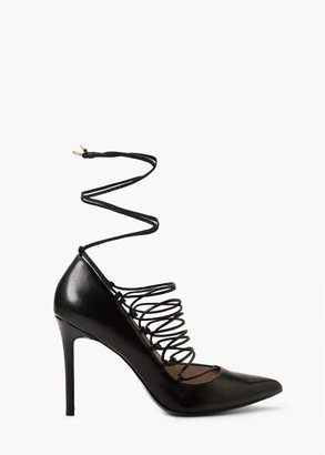 Mango Outlet Lace-Up Leather Shoes