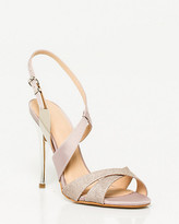 Thumbnail for your product : Le Château Brazilian-Made Glitter Satin Sandal