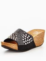 Thumbnail for your product : Moda In Pelle Perea Studded wedge mule