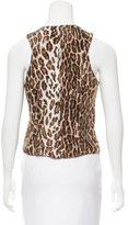 Thumbnail for your product : Anna Sui Sleeveless Leopard Print Top