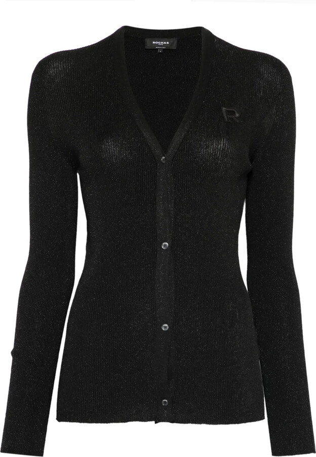 Rochas Logo-Appliqué Cardigan