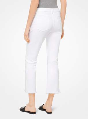 michael kors white flare jeans