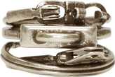 Thumbnail for your product : Maison Margiela Silver Assorted Hardware Ring