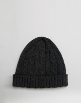 Thumbnail for your product : Jack and Jones Beanie in Cable Knit