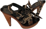 Thumbnail for your product : Christian Dior Khaki Leather Sandals