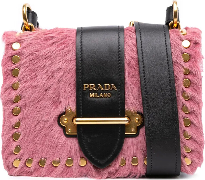 Prada Pre-Owned 2013-2025 City Calf Trimmed Cavallino Cahier crossbody bag