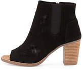 Thumbnail for your product : Toms Majorca Perforated Suede Bootie, Black