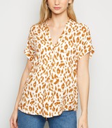 Thumbnail for your product : New Look Leopard Print Short Sleeve Shirt