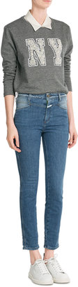 Closed Skinny Pusher Cropped Jeans