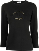 Thumbnail for your product : Céline Pre-Owned pre-owned logo embroidered long-sleeved T-shirt